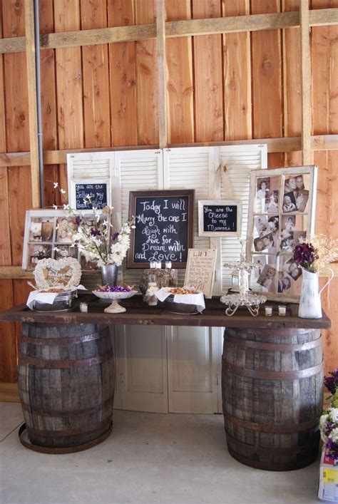 Chic Rustic Wedding Bride And Groom Table Decoration Ideas
