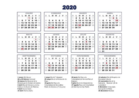 Argentina Almanaque 2021 Para Imprimir Página Principal Calendarena