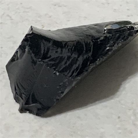 Obsidian Shard Pendant Etsy
