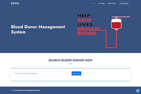 Blood Donor Management System In Codeigniter Blood Donor Management