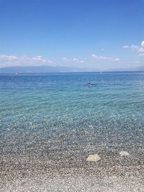 Gradiste Beachohrid Lake Ohrid Poster By Zlatko1 Redbubble