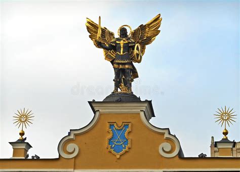 Kyiv Ukraine Sculpture Of Archangel Michael Stock Photo Image Of