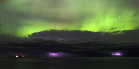 Northern Lights Lightning Andrecht Flickr