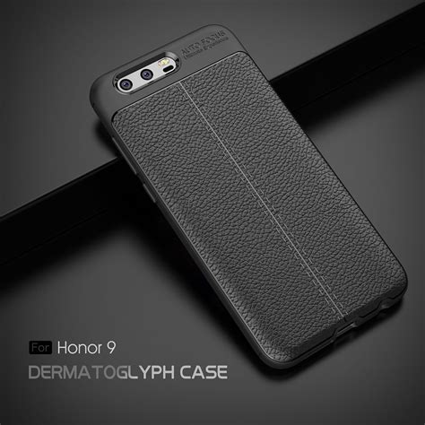 For Huawei Honor 9 Case Original Tpu Silicone Leather 3d Back Cover