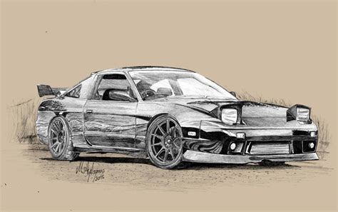 Nissan S13 180sx Justmiyam Car Art Car Japanese Domestic Market