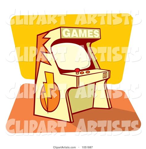 Retro Game Arcade Machine Clipart By Any Vector