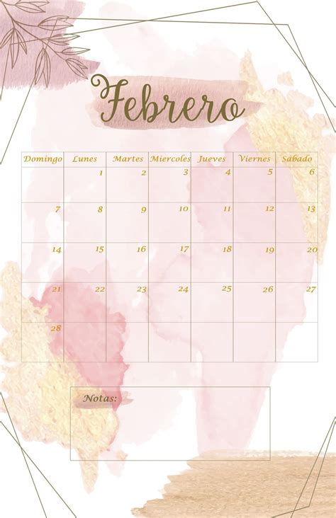 Febrero 2021 Calendario Para Imprimir Gratis Plantilla De Calendario