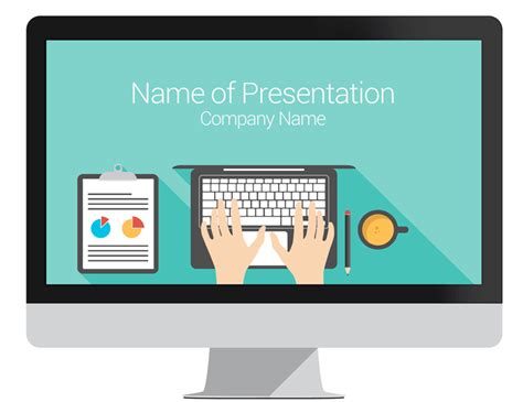 If you have windows 10 on your computer, you can install powerpoint mobile to view presentations. Computer PowerPoint Template - PresentationDeck.com