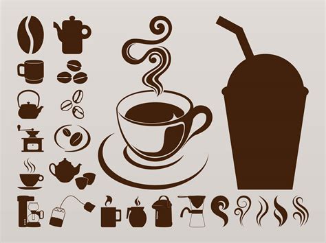Coffee Icons Graphics Vector Art And Graphics