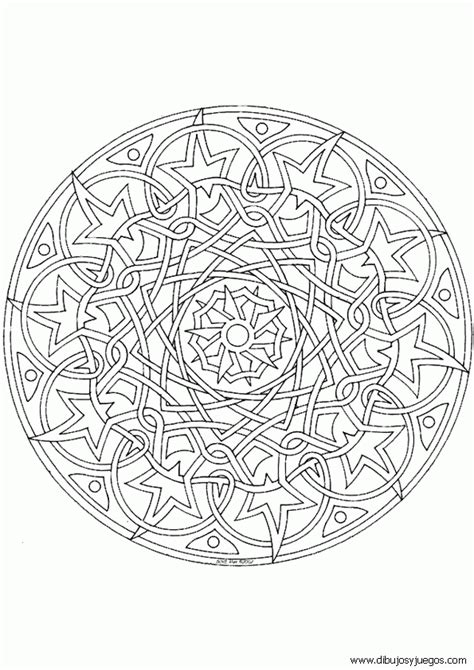 Dibujos Mandalas Complejos 028 Dibujos Y Juegos Para Pintar Y Colorear