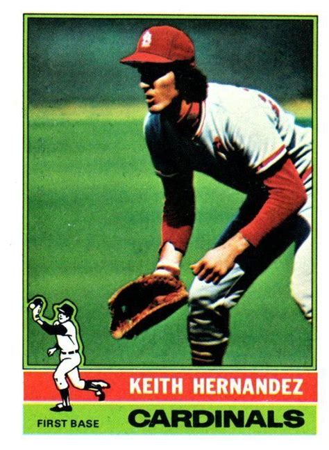1976 Topps Keith Hernandez St Louis Cardinals Stlouiscardinals Keith