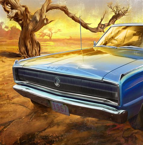 American Muscle Car Paintings On Behance