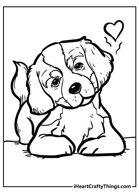 Coloring Pages Dogs Home Interior Design