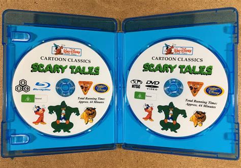 Walt Disney Home Video Cartoon Classics Scary Tales Blu Ray DVD Combo Set On EBid United