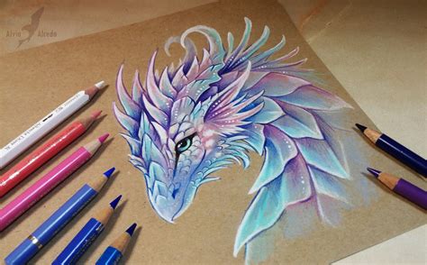 Colored Pencil Drawings Of Dragons Pencildrawing2019