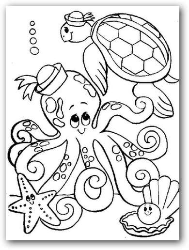 Dibujos Para Colorear Los Animales Del Mar Dibujos Para Colorear