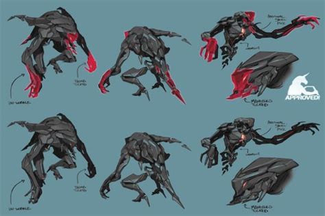 Paul Richards Autodestruct Halo 5 Designs Alien Concept Art Robot