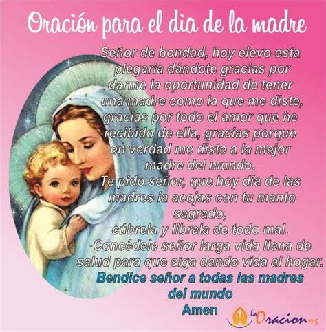 Oración Para El Día De La Madre La Oracion