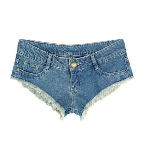 Fashion Women Sexy Clubwear Low Waist Mini Shorts Jeans Broken Holes Denim Shorts In Shorts From