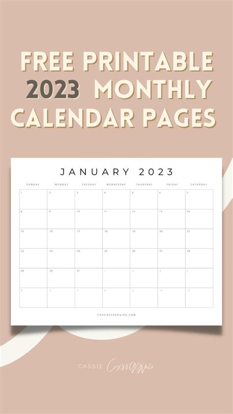 Free Printable 2023 Calendar Templates All 12 Months In 2022 Daily