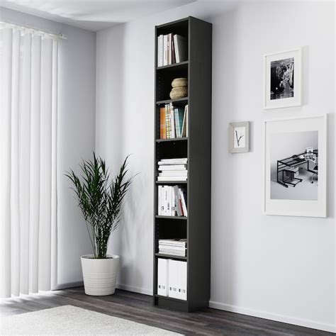 Ikea furniture and home accessories are practical, well designed and affordable. BILLY Bibliothèque, brun noir, 40x28x237 cm - IKEA
