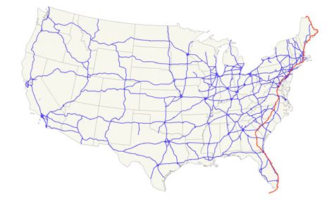 Map Of I 95 From Florida To New York Printable Maps