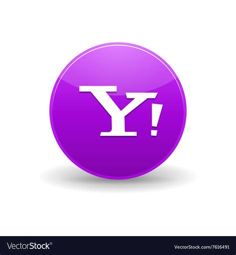 Yahoo Icon Simple Style Royalty Free Vector Image