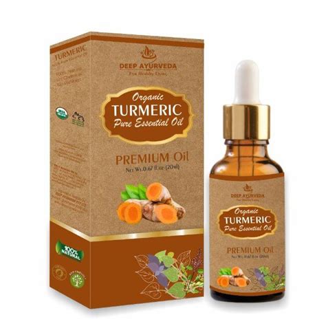 Deep Ayurveda Turmeric Pure Essential Oil Uses Price Dosage Side