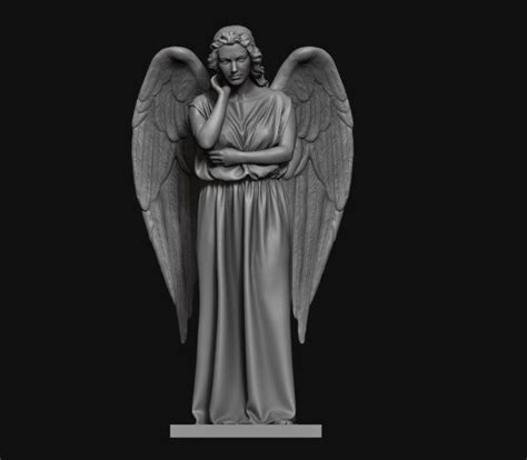 Angel Statue 1 3d Модель Max C4d Obj 3ds Fbx Lwo Stl 3dexport