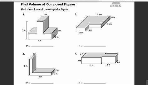 Volume of Composite Figures 8.13 | Math, 5th grade math, Elementary