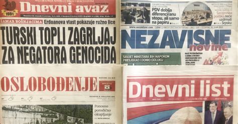 Bosna Hersek Basınında Bugün 16 Haziran 2022