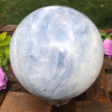 Huge Blue Calcite Sphere