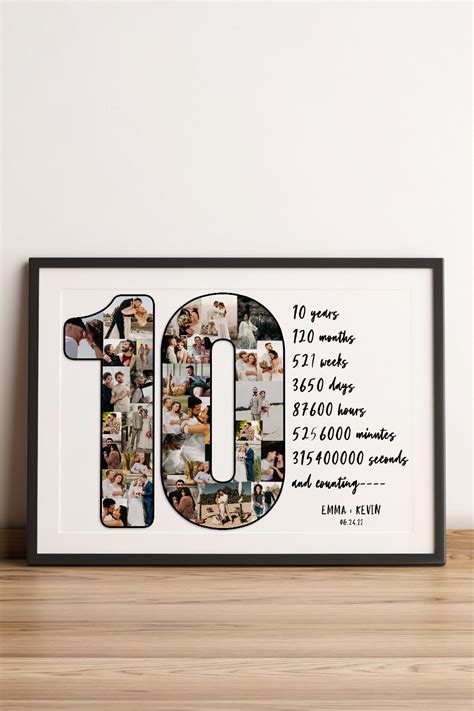 10 year anniversary gift for husband, 10th wedding anniversary gifts