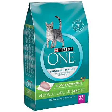 If you have a kitten, or a pregnant or nursing cat, feed purina. Purina ONE Indoor Advantage Adult Cat Food 3.5 lb. Bag ...