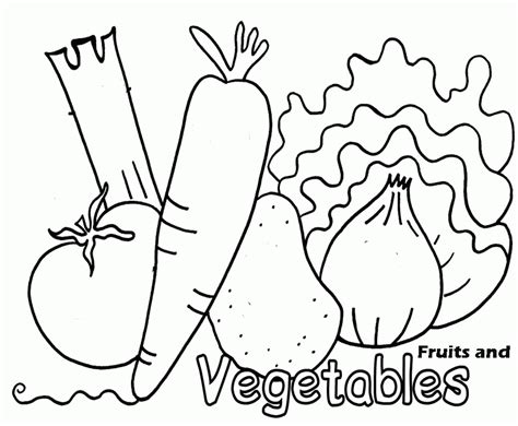 Printable Pictures Of Vegetables - Coloring Home