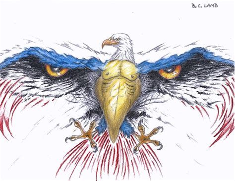 American Eagle Drawing By Bryant Lamb Pixels