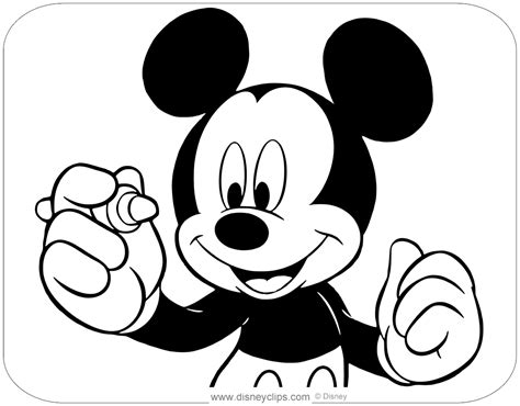Mickey, minnie walking arm in arm. Mickey Mouse Coloring Pages: Misc. Activities ...