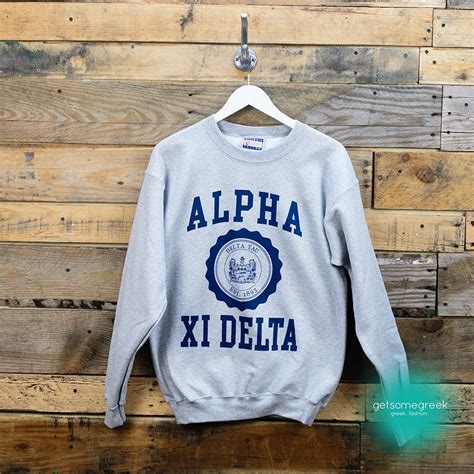Alpha Xi Delta Sorority Tshirt Design Sorority Crest Classic
