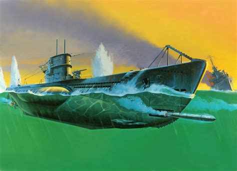German Type Vii Submarine Launching An Attack 4k Ultra Hd Wallpaper