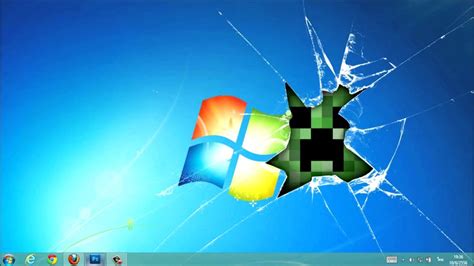 Kareora วิธีทำ Windows 7 Broken Glass Desktop Youtube