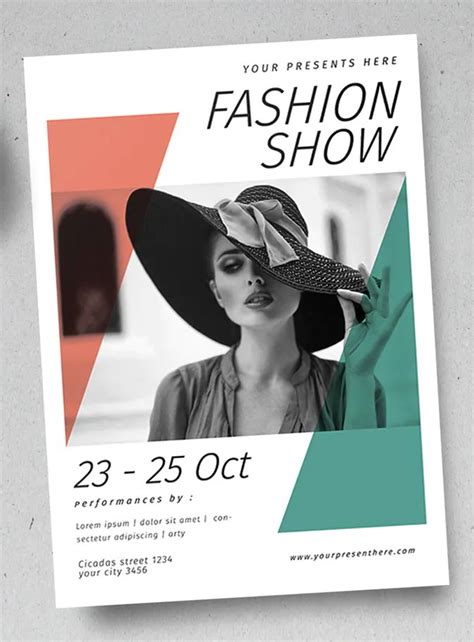 Fashion Show Poster Flyer Template Psd Fashion Show Poster Fashion