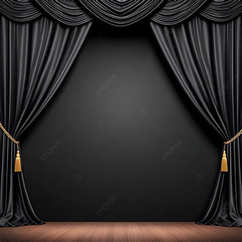 Black Stage Curtain Wallpaper Background Wallpapers Backdrop