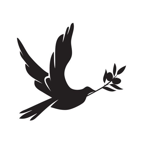 Peace Dove With Olive Branch Symbol Christian Wall Vinyl Decal