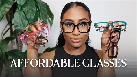 zeelool glasses haul and review affordable with prescription stylish glasses haul youtube