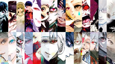 Tokyo Ghoul And Tokyoghoul Re Volume Covers Wallpaper