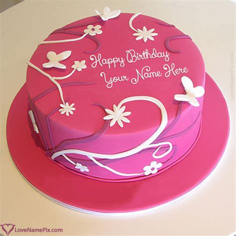 If you are reluctant to show your love with her then a romantic birthday cake and a surprise party can. Best Wishes Birthday Cake For Girlfriend Name Generator