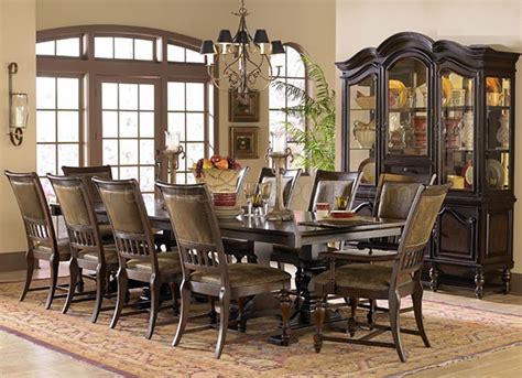 Rustic Burnished Oak Finish Formal Dining Table Woptions