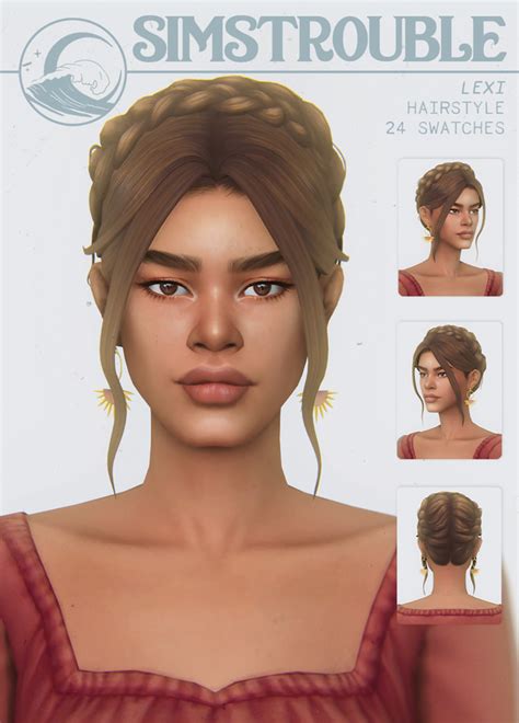 Lexi By Simstrouble Simstrouble Sims Hair Sims 4 Sims