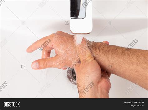 Man Rinsing Soapy Image And Photo Free Trial Bigstock