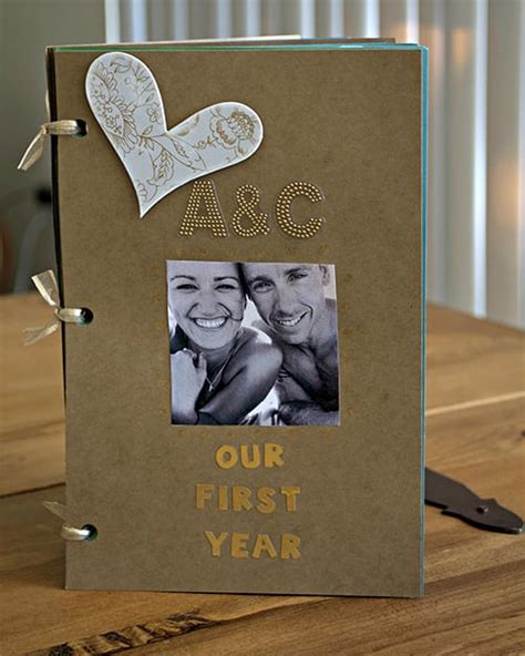 Diy One Year Anniversary Scrapbook T For Boyfriend